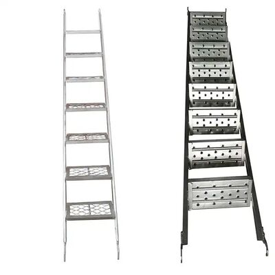 Sturdy Scaffolding Ladders with Aluminum/HDG 30cm Step Height