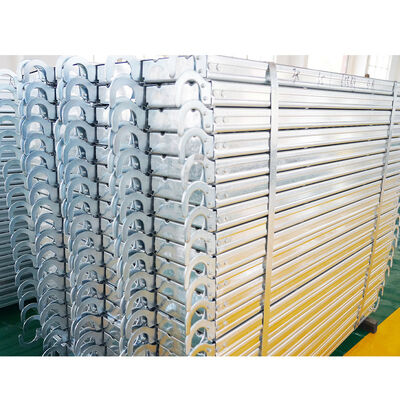 Custom Length Galvanized Steel Scaffolding Plank / Steel Plank - Heavy Duty Construction