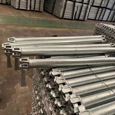 Quick Lock Scaffolding System Layher Steel Ringlock Ledger For Construction Building