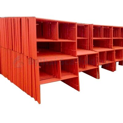 Construction Access Equipment H Type Steel Blue Red Masonary Frame Scaffolding Price