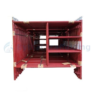 Construction Access Equipment H Type Steel Blue Red Masonary Frame Scaffolding Price