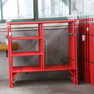 Construction Access Equipment H Type Steel Blue Red Masonary Frame Scaffolding Price