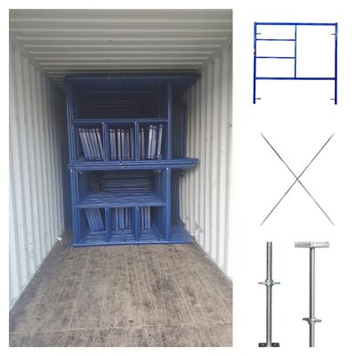 Fabricated Mobile Scaffolding Tower Staging Powder Coated Certified Mason Frame