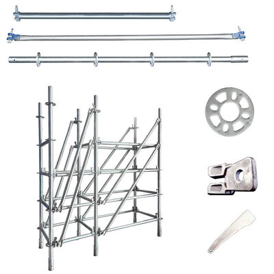 2m Ringlock Diagonal Brace Corrosion-resistant Hot-dipped Galvanized Q355 Steel