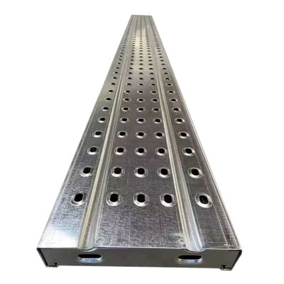 long aluminum scaffold plank high strength aluminum alloy anti-slip walk surface reinforced rib for scaffolding platforms and construction site pedestrian access BYTHAI