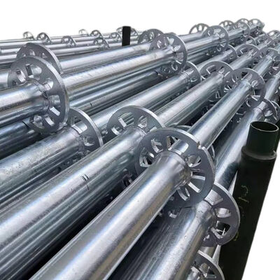 ringlock scaffolding system Q235 hot dip galvanized steel reinforced modular structure for high-rise construction support and facade maintenance works BYTHAI