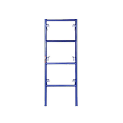Heavy-Duty Industrial Use Blue Pre-Galvanized Metal Ladder Frame Scaffolding
