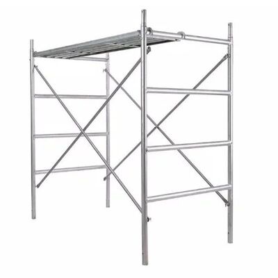 Modular 3'x4' Ladder Style Red Pre-Galvanized Q355 Steel H Frame Scaffolding