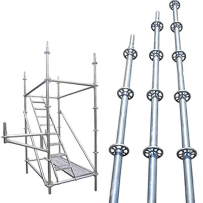 ringlock base jack Q235 hot dip galvanized steel adjustable heavy duty for ringlock scaffolding leveling and support foundation BYTHAI